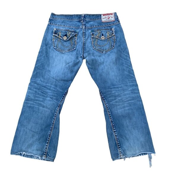 Vintage True Religion Jeans Size 36 BILLY GIANT BIG T Blue - Picture 4 of 8